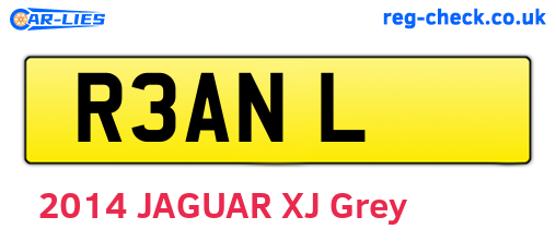 R3ANL are the vehicle registration plates.