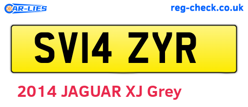 SV14ZYR are the vehicle registration plates.