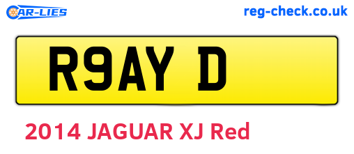 R9AYD are the vehicle registration plates.
