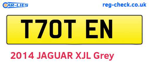 T70TEN are the vehicle registration plates.