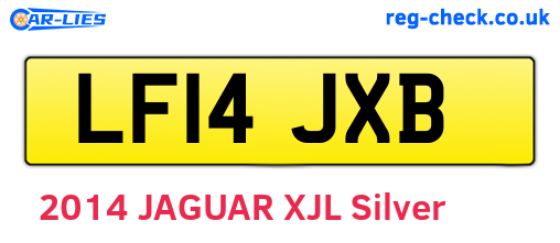 LF14JXB are the vehicle registration plates.