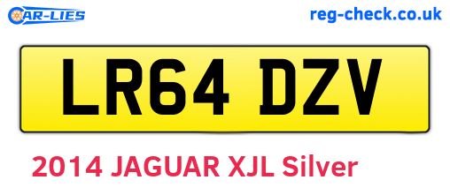 LR64DZV are the vehicle registration plates.