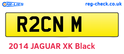 R2CNM are the vehicle registration plates.