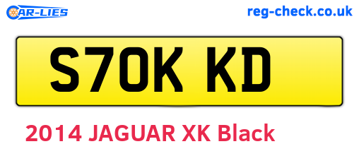 S70KKD are the vehicle registration plates.