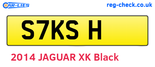 S7KSH are the vehicle registration plates.