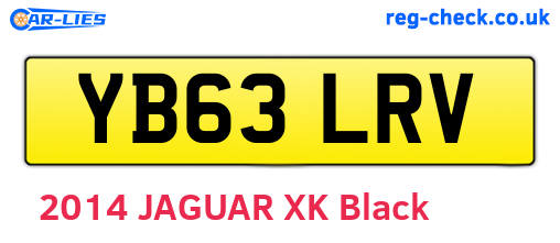 YB63LRV are the vehicle registration plates.