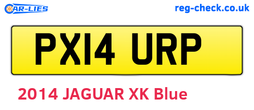 PX14URP are the vehicle registration plates.