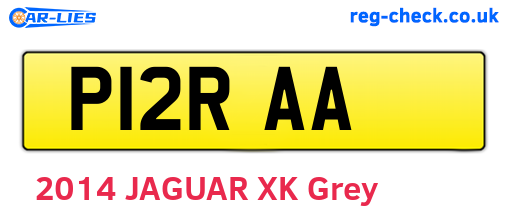 P12RAA are the vehicle registration plates.