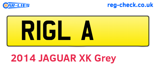 R1GLA are the vehicle registration plates.