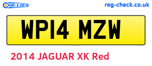 WP14MZW are the vehicle registration plates.