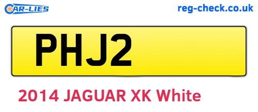 PHJ2 are the vehicle registration plates.