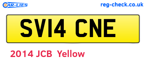 SV14CNE are the vehicle registration plates.