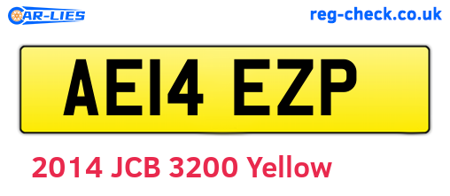 AE14EZP are the vehicle registration plates.