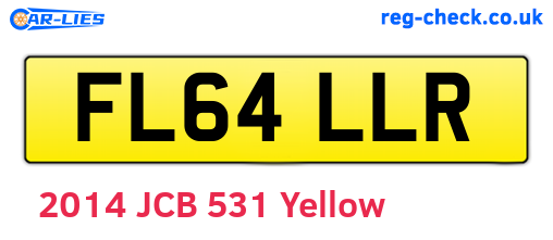 FL64LLR are the vehicle registration plates.