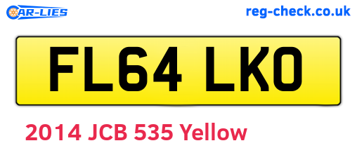 FL64LKO are the vehicle registration plates.