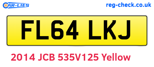 FL64LKJ are the vehicle registration plates.