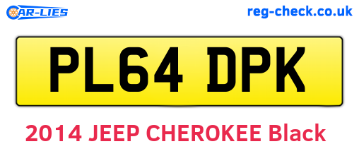 PL64DPK are the vehicle registration plates.