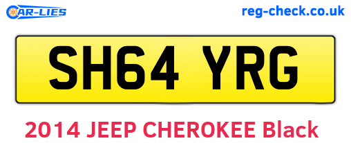 SH64YRG are the vehicle registration plates.