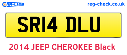 SR14DLU are the vehicle registration plates.