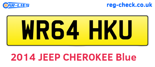 WR64HKU are the vehicle registration plates.