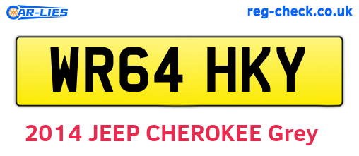 WR64HKY are the vehicle registration plates.