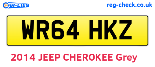 WR64HKZ are the vehicle registration plates.