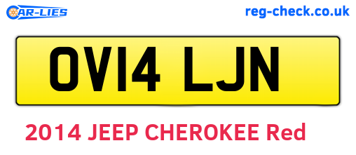 OV14LJN are the vehicle registration plates.