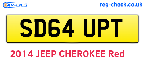 SD64UPT are the vehicle registration plates.