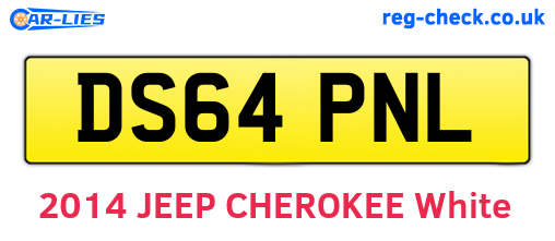 DS64PNL are the vehicle registration plates.