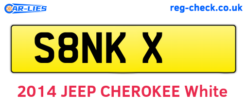S8NKX are the vehicle registration plates.