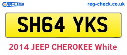 SH64YKS are the vehicle registration plates.