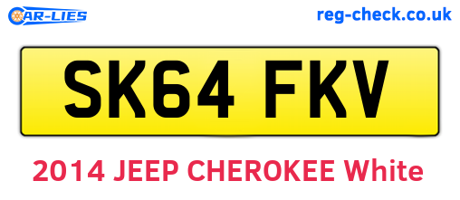 SK64FKV are the vehicle registration plates.