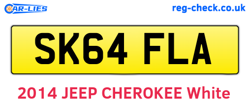 SK64FLA are the vehicle registration plates.