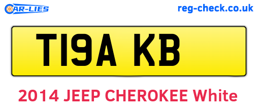 T19AKB are the vehicle registration plates.