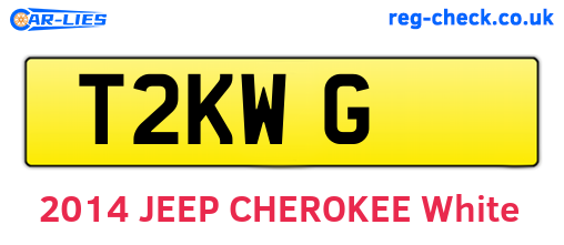 T2KWG are the vehicle registration plates.