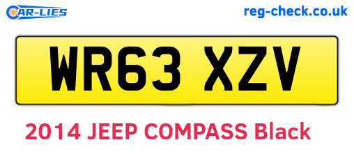 WR63XZV are the vehicle registration plates.