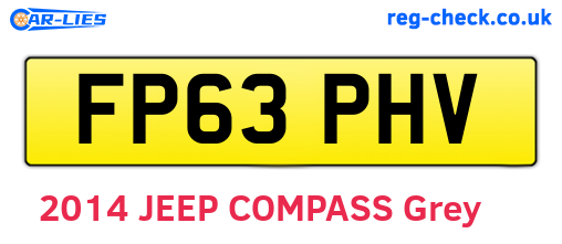 FP63PHV are the vehicle registration plates.