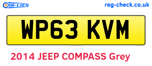 WP63KVM are the vehicle registration plates.