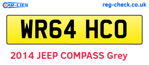 WR64HCO are the vehicle registration plates.