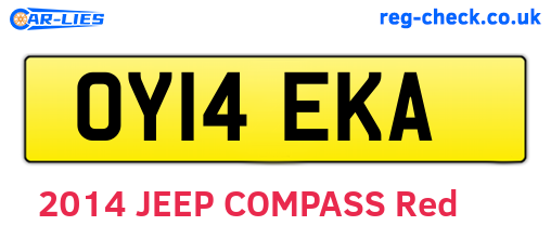 OY14EKA are the vehicle registration plates.