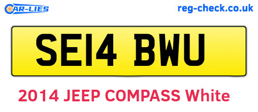 SE14BWU are the vehicle registration plates.
