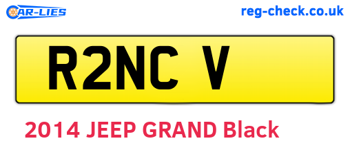 R2NCV are the vehicle registration plates.