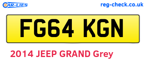 FG64KGN are the vehicle registration plates.