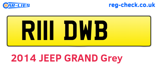 R111DWB are the vehicle registration plates.