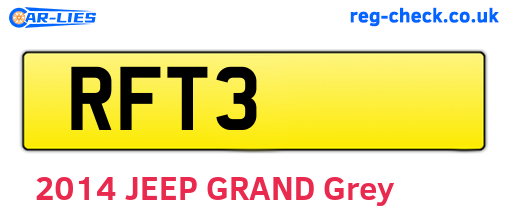 RFT3 are the vehicle registration plates.