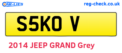 S5KOV are the vehicle registration plates.
