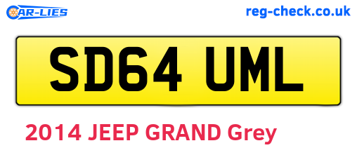 SD64UML are the vehicle registration plates.