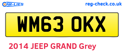 WM63OKX are the vehicle registration plates.