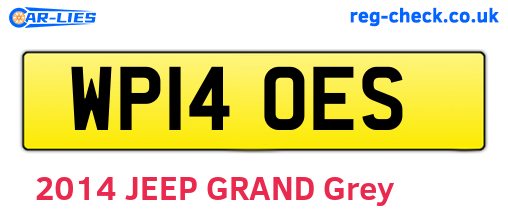 WP14OES are the vehicle registration plates.