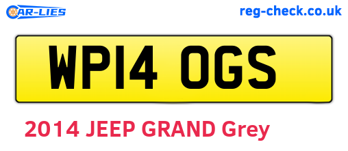 WP14OGS are the vehicle registration plates.